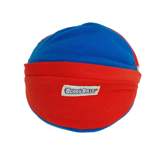 Buddy Balls Plush Beige Bear Convertible Blue Red Ball Jay At Play Stuffed Toy - Picture 5 of 9